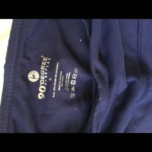 Blue 90 degree leggings